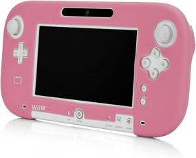 img 3 attached to 🎮 Pink Silicone Jacket for Wii U Gamepad