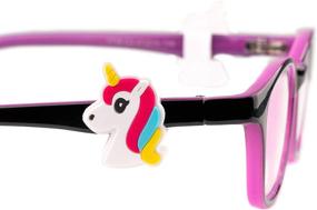 img 2 attached to Enhance Your Kids' Eyeglasses with Fun and Functional Accessories: Eyeglass Huggers, Charms, Holders, and Straps - Rainbow and Unicorn Range