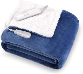 img 4 attached to Electric Certification Auto Off Settings Washable Bedding and Blankets & Throws