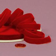 🎀 25 yard red velvet ribbon, 3/8 inch width logo