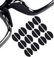 😎 comfortable and non-slip soft foam nose pads for eyeglasses and sunglasses - 12 pairs, 1.0mm black logo