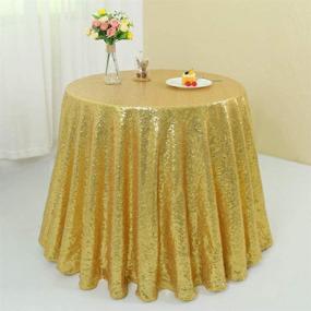 img 4 attached to 💫 Zdada Sparkling Gold Sequin Tablecloth