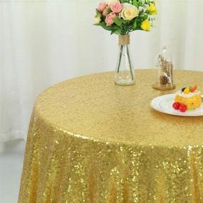 img 1 attached to 💫 Zdada Sparkling Gold Sequin Tablecloth