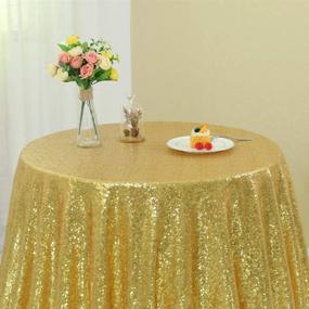 img 2 attached to 💫 Zdada Sparkling Gold Sequin Tablecloth