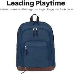 img 1 attached to 🎒 Премиум-издание 2020: Аккумуляторный рюкзак со встроенным Bluetooth-динамиком, 20 Вт, сабвуфером и совместимостью с iPhone и Android - идеален для вечеринок, фестивалей, пляжа и школы (синий)