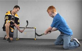 img 2 attached to 🏒 Official NHL Licensed Franklin Sports Tuukka Rask Mini Hockey Goal Set: Mini Stick, Target & Ball Included!