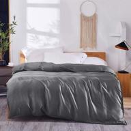 🌿 dornroscn cooling bamboo weighted blanket duvet cover, removable weighted blanket cover twin size 48''x72'' in gray logo