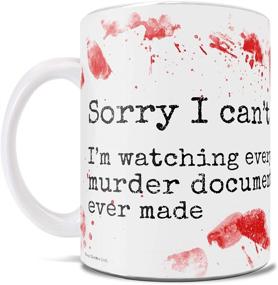 img 2 attached to 🔍 True Crime Collector's Mug - Limited Edition White Ceramic - Ideal for Gifting & Collecting