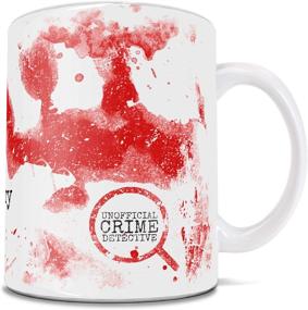 img 1 attached to 🔍 True Crime Collector's Mug - Limited Edition White Ceramic - Ideal for Gifting & Collecting