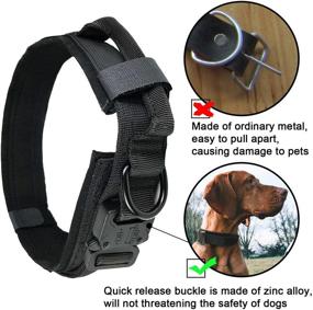 img 2 attached to Tactical Collar Military Adjustable Leashes