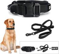 tactical collar military adjustable leashes logo