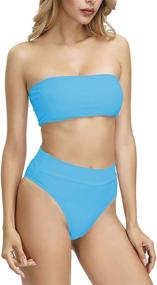 img 1 attached to Viottis Womens Removable Waisted Swimsuit Women's Clothing