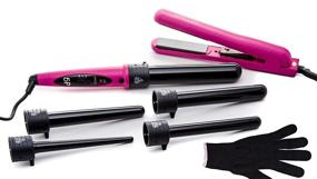 img 3 attached to 💇 Revamp Your Hairstyling Routine: Deluxe 8-Piece Interchangeable Flat and Curling Iron Set for Instant Hair Straightening and Professional Curling