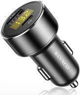 🔌 bavnco usb c car charger: dual port pd & 2.4a fast charging adapter for iphone 12 pro max, samsung galaxy s21, macbook & more logo