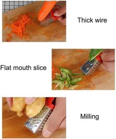 img 3 attached to 🧀 Multifunctional Mini Grater Magnet Holder: Stainless Steel Handheld Cheese Peel Cutter and More!