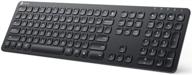 🔋✨ iclever bka38b bluetooth keyboard with number pad - rechargeable bluetooth 5.1 multi-device keyboard for ipad, iphone, mac, ios, android, windows - ergonomic design, full size & stable connection logo