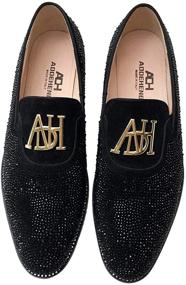 img 2 attached to 💎 Classic Wedding Loafers with Rhinestones in Genuine Leather