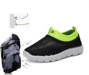 img 3 attached to 👟 Breathable Mesh Water Shoes for Toddlers - Running Sneakers and Sandals for Boys and Girls - Perfect for Pool and Beach Activities by CIOR