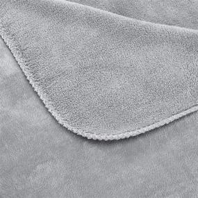 img 2 attached to 🛏️ Cozy All Seasons Full/Queen Dark Grey Fuzzy Micro Plush Fleece Blanket by Amazon Basics