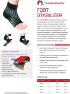 black medium thermoskin foot stabilizer logo