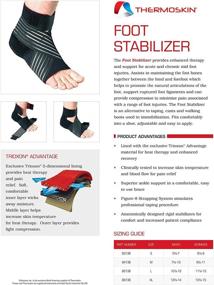 img 4 attached to Black Medium Thermoskin Foot Stabilizer