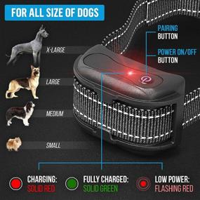 img 2 attached to 🐶 Yox Waterproof Dog Bark Collar with Remote: Range up to 1200 Feet for Dogs 15-100 LBS - 3 Training Modes, Adjustable Levels, Locking Keypad