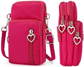 img 4 attached to 👛 Hot Pink Crossbody Bag Pouch for Samsung Galaxy S20 FE, Note 20 Ultra, S21 S20 Ultra, A02S A20S A11 A21 A32 5G A42 5G A51 A52 A70 A71 A72 Note 9 10 Plus S10 Lite Plus, LG Velvet 5G Stylo 6 - Perfect Phone Purse for Better SEO