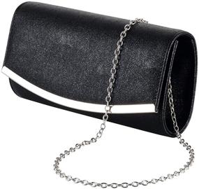 img 4 attached to 👛 Элегантная свадебная женская вечерняя сумочка: стильная сумка через плечо с кошельком