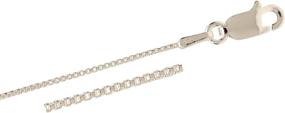 img 1 attached to 💍 Sterling Silver Box Chain: Perfect for Child's or Women's Jewelry