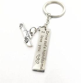 img 1 attached to Stylish Meiligo Keychain for Men - Ideal Valentine's Day Gift and Fashionable Accessory for Men's Stocking