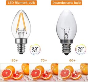 img 2 attached to 💡 C7 Mini Candelabra LED Bulb: Efficient Lighting Solution for Small Fixtures