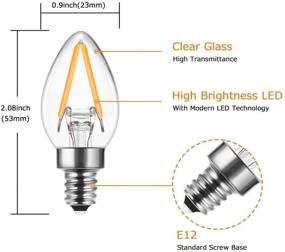 img 3 attached to 💡 C7 Mini Candelabra LED Bulb: Efficient Lighting Solution for Small Fixtures