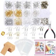 📿 700-piece earring making supplies kit by caydo with detailed instructions, earring display cards, fish hook earrings, and jump rings for leather earring crafts logo