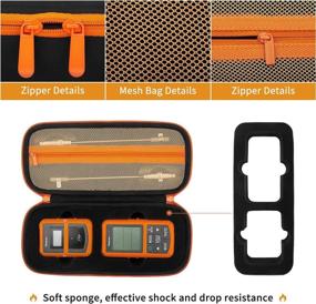 img 2 attached to 📦 Yinke Protective Carrying Case for Thermopro TP20/ TP08S/ TP07 Wireless Remote Digital Meat Thermometer - Travel-Friendly Storage Bag