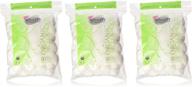 🌿 environmentally-friendly organic cotton balls: pack of 3 - 240 natural and biodegradable balls logo