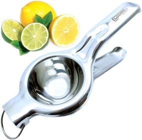 img 2 attached to 🍋 Premium Quality EcoJeannie Heavy Duty Jumbo Food Grade #304 Stainless Steel Lemon Juicer: Unbreakable Manual Squeezer for Citrus Juices + Bonus Free Citrus Tap