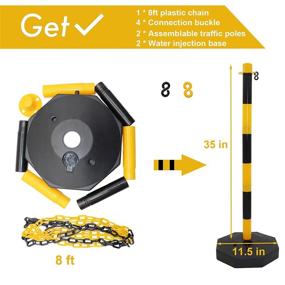 img 3 attached to Expandable Portable Assemble Stanchion Delineator