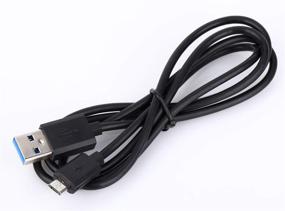 img 3 attached to Высокоскоростной зарядный кабель для зарядки [Micro-USB, 5 футов] для беспроводных Bluetooth-динамиков, наушников и других устройств (черно-синий)