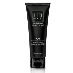 img 4 attached to 🧴 Tiege Hanley Morning Facial Moisturizer for Men (AM) - Lightweight, Hydrating & Safe for Sensitive Skin - Achieve Smoother & Soft Skin - SPF 20 Face Lotion with Calendula & Plantain - 2.5 Ounce