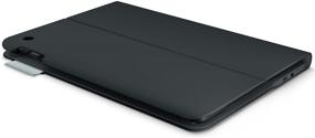 img 4 attached to 💼 Logitech Ultrathin Keyboard Folio for iPad 5: Sleek and Stylish Carbon Black Edition