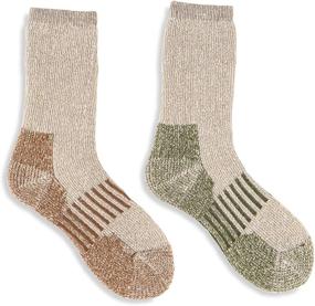 img 2 attached to Boys' Outdoor Socks 4 Pack, Warm Youth Socks, Thermal Wool Blend - HOT FEET