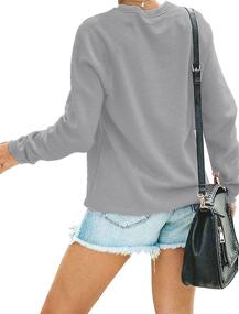 img 2 attached to Women Sweatshirt Sleeve Pullover Blouse Sports & Fitness