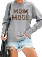 women sweatshirt sleeve pullover blouse sports & fitness logo