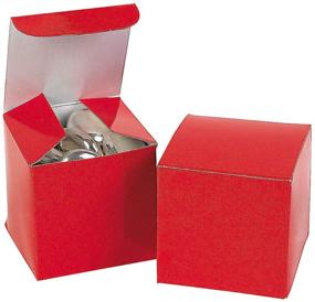 img 1 attached to 🎁 Fun Express - Set of 24 Red Gift Boxes, 2 Inches - Wedding & Party Supplies - Containers & Boxes - Paper Boxes for Wedding - Bulk Pack of 24 Pieces