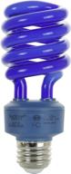 sunlite sl24/b cfl spiral blue bulb - 24w (100w equivalent), medium base, long life span - ul listed logo