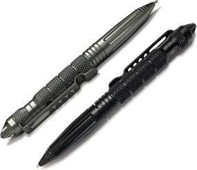 img 4 attached to 🖋️ UZI Tactical Pen Combo Bundle: Glass Breaker Ballpoint Pen for Police & Military Gear in Black and Gun Metal
