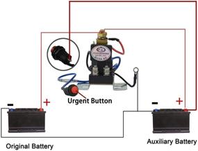 img 1 attached to 🔋 EHDIS 12V Реле 200 Ампер Изолятор Батареи Комплект: Двойная Батарейная Система для Автомобилей, Грузовиков, Фургонов и Транспортных Средств