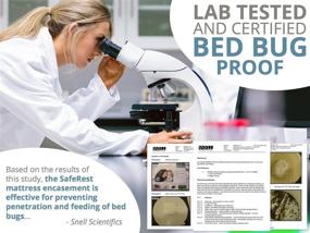 img 1 attached to 🛏️ SafeRest Premium Hypoallergenic Waterproof Certified Bed Bug Proof Crib Mattress Encasement - Vinyl, PVC, and Phthalate Free - (52" x 28 x 6 in.): The Ultimate Crib Protection Solution