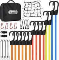 🔗 dr.meter 32pc heavy duty bungee cords set with hooks - 10'', 18'', 24'', 32'', 40'' bungee cords assortment with 4 canopy/tarp ball ties, cargo net, and storage bag logo