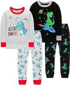 img 4 attached to Dinosaurs Pajamas Christmas Children Jammies Boys' Clothing